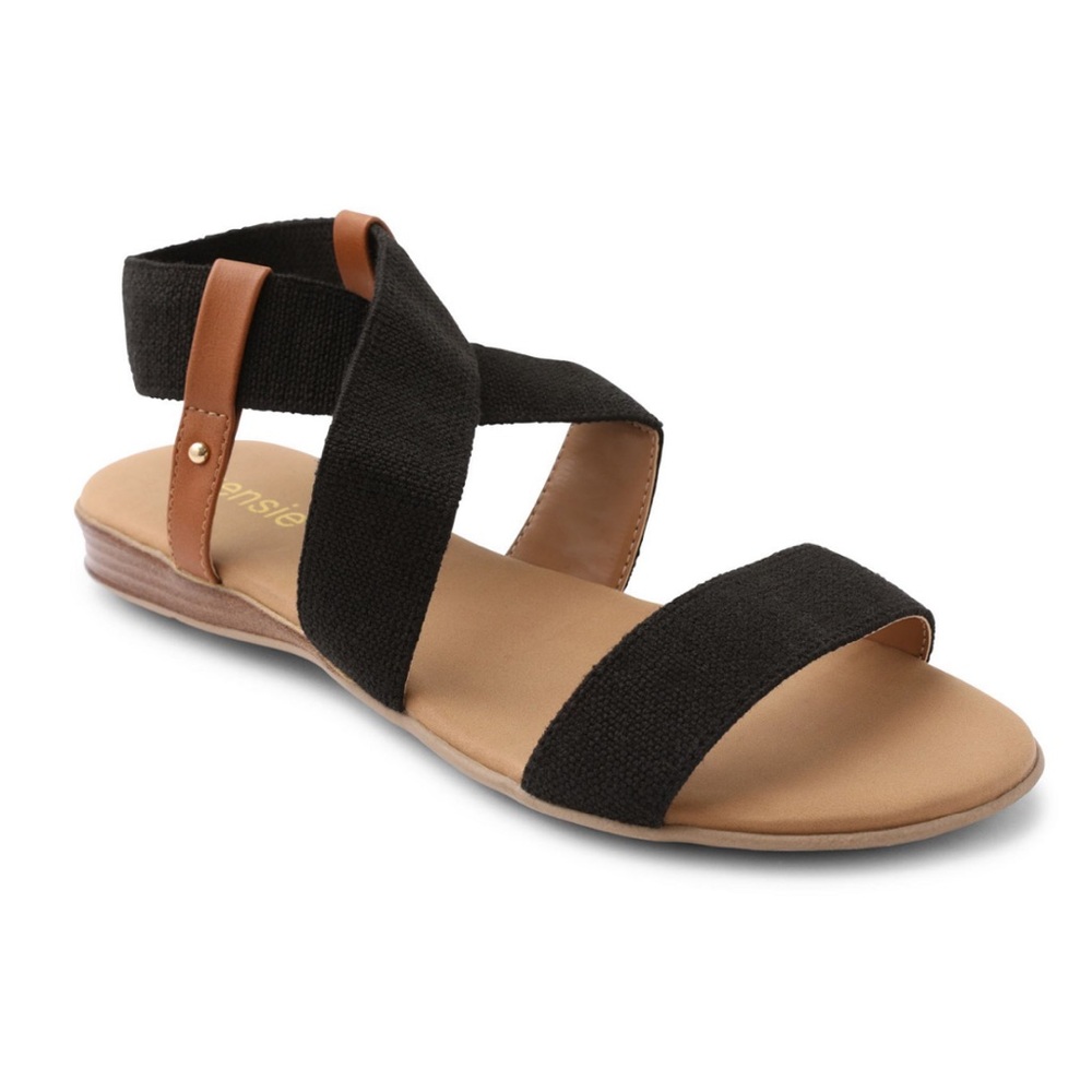Kensie Women's Becca Sandal - Black - Size 8